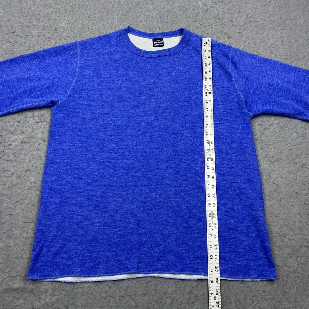 VTG DuoFold Thermal Shirt Pants Set Mens XL Blue Wool Blend Long Underwear 2 USA